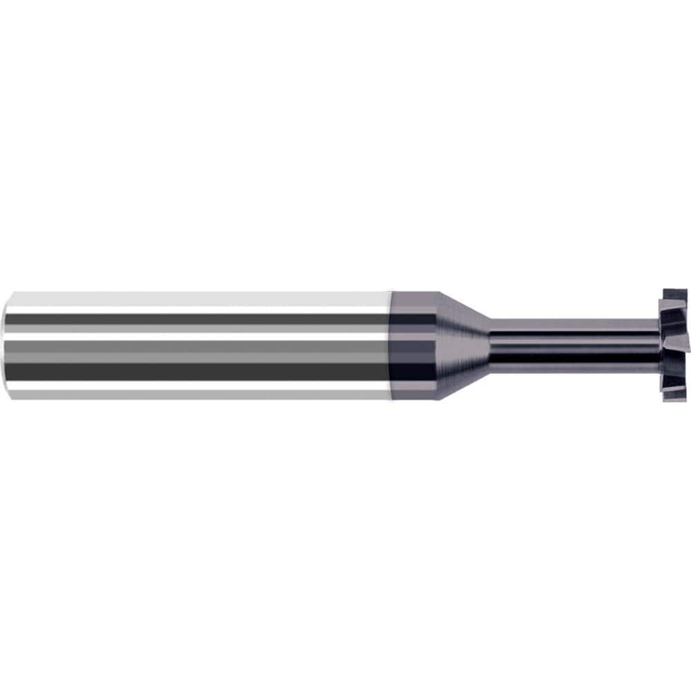 Harvey Tool - 3/8" Cut Diam, 1/16" Cut Width, 3/8" Shank, Staggered-Tooth Woodruff Keyseat Cutter - Exact Tool & Supply
