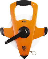 Keson - 300' x 1/2" Tape Measure - 1/8, 1/10 & 1/100" Graduation - Exact Tool & Supply