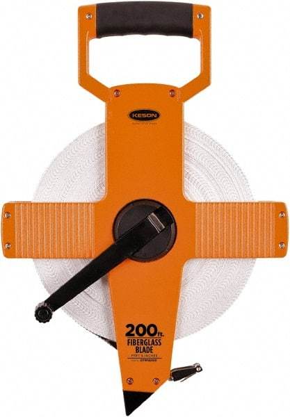 Keson - 200' x 1/2" Tape Measure - 1/8" Graduation - Exact Tool & Supply