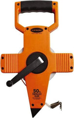 Keson - 50' x 1/2" Tape Measure - 1/10 & 1/100" Graduation - Exact Tool & Supply