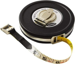 Keson - 50' x 1/2" Tape Measure - 1/8, 1/10 & 1/100" Graduation - Exact Tool & Supply