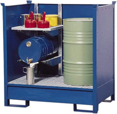 Denios - Mobile Spill Containment Type: Transport Pallet w/Side Walls Number of Drums: 2 - Exact Tool & Supply
