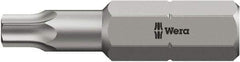 Wera - 5/16" Drive T50 Torx Screwdriver Bit - 2-3/4" OAL, Insert Bit - Exact Tool & Supply