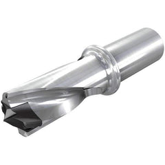 Iscar - 1.299 to 1.335" Diam, 1.5xD, 1.95" Max Drill Depth, 1-1/4" Shank Diam, 5.8" OAL, Replaceable Tip Drill - HFP-IQ Insert, 33 Seat Size, DFN Toolholder, Series ChamIOdrill - Exact Tool & Supply