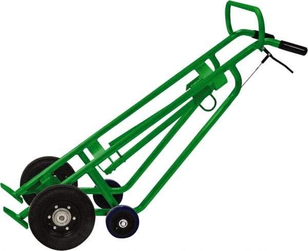 Valley Craft - 1,000 Lb Load Capacity, 30 & 55 Gal Drum Hand Truck - For 30 Gal & 55 Gal Drums - Exact Tool & Supply