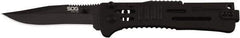 SOG Specialty Knives - 3.019" Blade, 4" OAL, Clip Point Folding Knife - 4.22" Closed Length, Stainless Steel, 1 Blade, 1 Edge, Belt clip - Exact Tool & Supply
