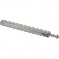 Accupro - 5/32° 5/32" Cut Diam, 0.078" Cut Width, 3/16" Shank, Solid Carbide Double-Angle Cutter - Exact Tool & Supply