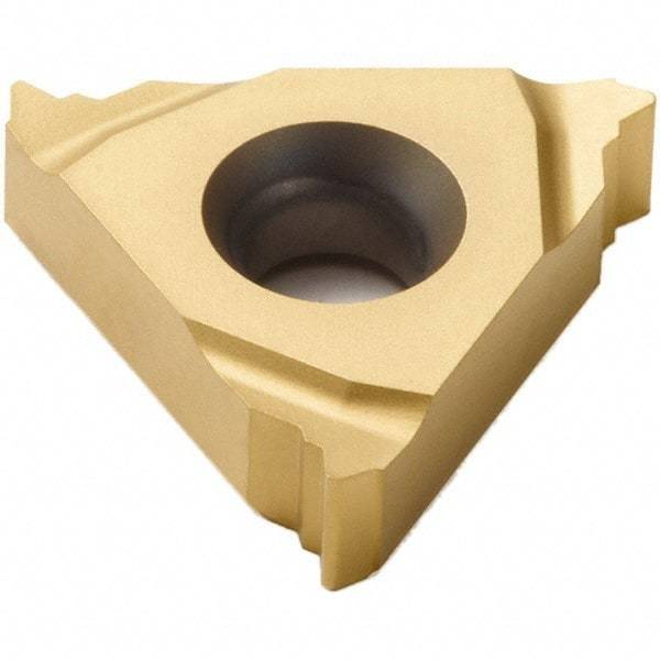 Seco - 16ER External Right Hand MJ Laydown Threading Insert - Grade CP200, TiAlN/TiN Coated Carbide, 9.53mm Inscribed Circle - Exact Tool & Supply