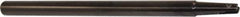 Millstar - 3/4" Cut Diam, 9" Max Depth of Cut, 1" Shank Diam, 1" OAL, Indexable Ball Nose End Mill - Straight Shank, TAF Toolholder, BDS, TO, HF Insert - Exact Tool & Supply