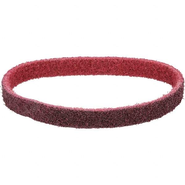 Dynabrade - 1-1/2" Wide x 30" OAL, Aluminum Oxide Abrasive Belt - Aluminum Oxide, Medium, Nonwoven, X Weighted Cloth Backing, Wet/Dry - Exact Tool & Supply