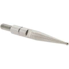 SPI - 0.8mm Ball Diam, Steel, Ball Test Indicator Contact Point - 0.688" Contact Point Length, Use with Interapid Test Indicators - Exact Tool & Supply