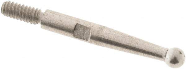 SPI - 2mm Ball Diam, Steel, Ball Test Indicator Contact Point - 0.52" Contact Point Length, Use with Teclock Test Indicators - Exact Tool & Supply