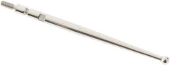 SPI - 2mm Ball Diam, Steel, Ball Test Indicator Contact Point - 1.47" Contact Point Length, Use with Teclock Test Indicators - Exact Tool & Supply