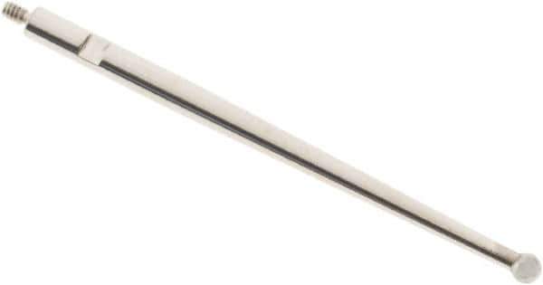 SPI - 2mm Ball Diam, Carbide, Ball Test Indicator Contact Point - 1.437" Contact Point Length, Use with Tesa Test Indicators - Exact Tool & Supply
