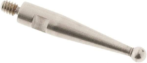 SPI - 1.5mm Ball Diam, Steel, Ball Test Indicator Contact Point - 0.497" Contact Point Length, Use with Tesa Test Indicators - Exact Tool & Supply