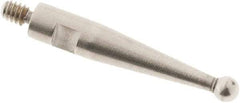 SPI - 1.5mm Ball Diam, Steel, Ball Test Indicator Contact Point - 0.497" Contact Point Length, Use with Tesa Test Indicators - Exact Tool & Supply