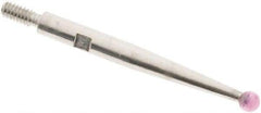 SPI - 2mm Ball Diam, Ruby, Ball Test Indicator Contact Point - 0.812" Contact Point Length, Use with Interapid Test Indicators - Exact Tool & Supply