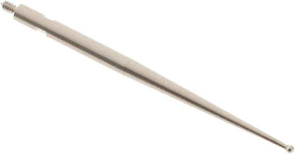 SPI - 1mm Ball Diam, Steel, Ball Test Indicator Contact Point - 1.437" Contact Point Length, Use with Tesa Test Indicators - Exact Tool & Supply