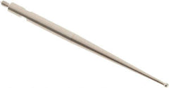 SPI - 1mm Ball Diam, Steel, Ball Test Indicator Contact Point - 1.437" Contact Point Length, Use with Tesa Test Indicators - Exact Tool & Supply