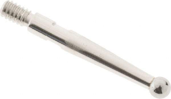 SPI - 2mm Ball Diam, Steel, Ball Test Indicator Contact Point - Use with Starrett Test Indicators - Exact Tool & Supply