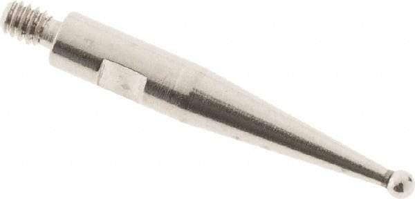 SPI - 0.8mm Ball Diam, Steel, Ball Test Indicator Contact Point - 0.497" Contact Point Length, Use with Tesa Test Indicators - Exact Tool & Supply