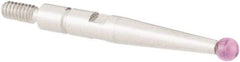 SPI - 2mm Ball Diam, Ruby, Ball Test Indicator Contact Point - 0.688" Contact Point Length, Use with Interapid Test Indicators - Exact Tool & Supply