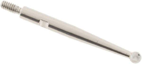 SPI - 2mm Ball Diam, Carbide, Ball Test Indicator Contact Point - 0.812" Contact Point Length, Use with Interapid Test Indicators - Exact Tool & Supply
