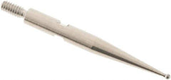 SPI - 0.8mm Ball Diam, Carbide, Ball Test Indicator Contact Point - 0.812" Contact Point Length, Use with Interapid Test Indicators - Exact Tool & Supply