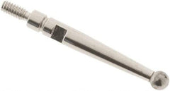 SPI - 2.4mm Ball Diam, Carbide, Ball Test Indicator Contact Point - 0.688" Contact Point Length, Use with Interapid Test Indicators - Exact Tool & Supply