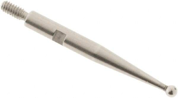 SPI - 1.5mm Ball Diam, Steel, Ball Test Indicator Contact Point - 0.812" Contact Point Length, Use with Interapid Test Indicators - Exact Tool & Supply