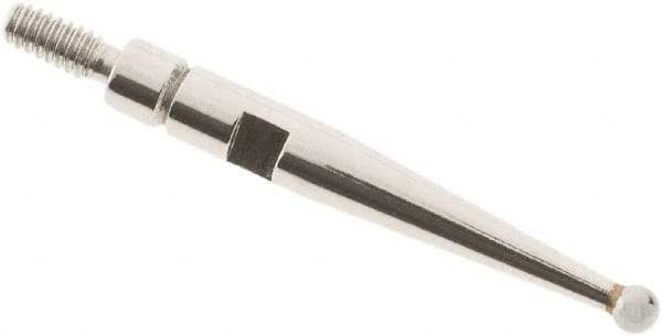 SPI - 1.5mm Ball Diam, Carbide, Ball Test Indicator Contact Point - 0.688" Contact Point Length, Use with Interapid Test Indicators - Exact Tool & Supply