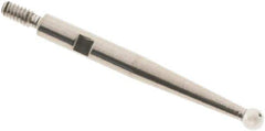 SPI - 2mm Ball Diam, Steel, Ball Test Indicator Contact Point - 0.812" Contact Point Length, Use with Interapid Test Indicators - Exact Tool & Supply