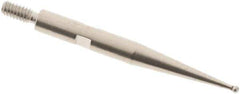 SPI - 0.8mm Ball Diam, Steel, Ball Test Indicator Contact Point - 0.812" Contact Point Length, Use with Interapid Test Indicators - Exact Tool & Supply