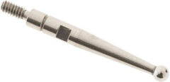 SPI - 2mm Ball Diam, Steel, Ball Test Indicator Contact Point - 0.688" Contact Point Length, Use with Interapid Test Indicators - Exact Tool & Supply