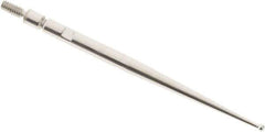 SPI - 1mm Ball Diam, Steel, Ball Test Indicator Contact Point - 1.47" Contact Point Length, Use with Teclock Test Indicators - Exact Tool & Supply