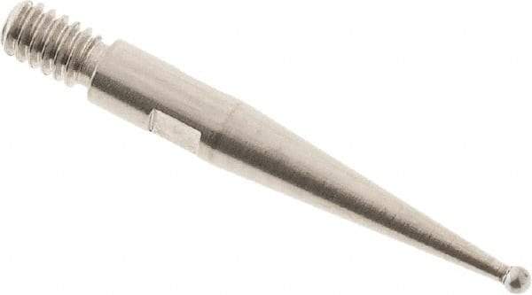 SPI - 0.8mm Ball Diam, Carbide, Ball Test Indicator Contact Point - Use with Starrett Test Indicators - Exact Tool & Supply