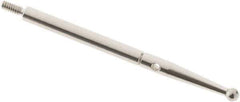 SPI - 2mm Ball Diam, Carbide, Ball Test Indicator Contact Point - 1.292" Contact Point Length, Use with Compac Test Indicators - Exact Tool & Supply