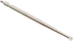 SPI - 2mm Ball Diam, Steel, Ball Test Indicator Contact Point - 0.497" Contact Point Length, Use with Brown & Sharpe Test Indicators - Exact Tool & Supply