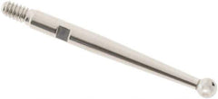 SPI - 2mm Ball Diam, Carbide, Ball Test Indicator Contact Point - Use with Starrett Test Indicators - Exact Tool & Supply