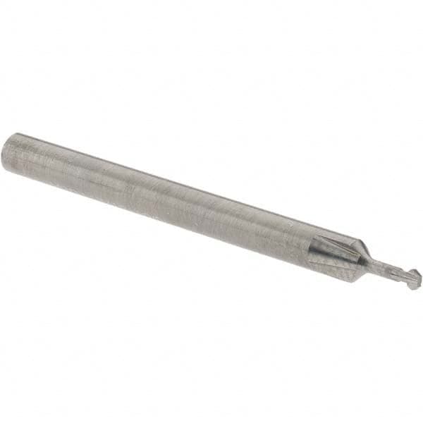 Accupro - 5/64° 5/64" Cut Diam, 0.039" Cut Width, 1/8" Shank, Solid Carbide Double-Angle Cutter - Exact Tool & Supply