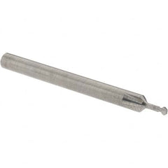 Accupro - 5/64° 5/64" Cut Diam, 0.039" Cut Width, 1/8" Shank, Solid Carbide Double-Angle Cutter - Exact Tool & Supply