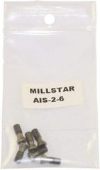 Millstar - Torx Insert Screw for Indexable Milling Cutters - M12 Thread, Industry Std AIS-2-6, For Use with End Mills - Exact Tool & Supply
