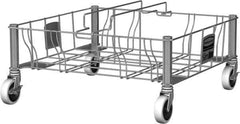 Rubbermaid - Rectangle Stainless Steel Trash Can Dolly - Compatible with 16 & 23 Gal Containers, Compatible with Vented Slim Jim - Exact Tool & Supply