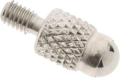 SPI - M2.5, 4mm Ball Diam, Carbide Cupped Ball Contact Point - 7mm Contact Point Length, Use with Dial Indicators - Exact Tool & Supply