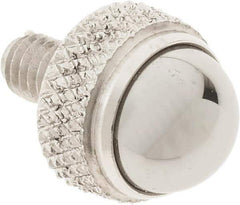 SPI - #4-48, 1/4" Ball Diam, Carbide Cupped Ball Contact Point - 0.3" Contact Point Length, Use with Dial Indicators - Exact Tool & Supply