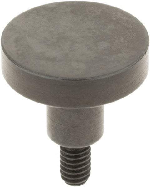 SPI - #4-48, 1/2" Ball Diam, Steel Flat Contact Point - 3/8" Contact Point Length, Use with Dial Indicators - Exact Tool & Supply