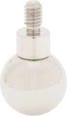 SPI - #4-48, 13/32" Ball Diam, Chrome Alloy Steel Ball Contact Point - 3/4" Contact Point Length, Use with Dial Indicators - Exact Tool & Supply