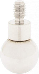 SPI - #4-48, 11/32" Ball Diam, Chrome Alloy Steel Ball Contact Point - 3/4" Contact Point Length, Use with Dial Indicators - Exact Tool & Supply