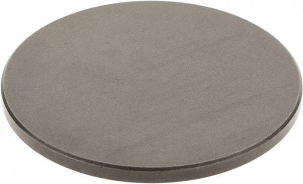 SPI - #4-48, 2" Ball Diam, Black Oxide Steel Flat Button Contact Point - 1/4" Contact Point Length, Use with Dial Indicators - Exact Tool & Supply