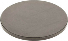 SPI - #4-48, 2" Ball Diam, Black Oxide Steel Flat Button Contact Point - 1/4" Contact Point Length, Use with Dial Indicators - Exact Tool & Supply